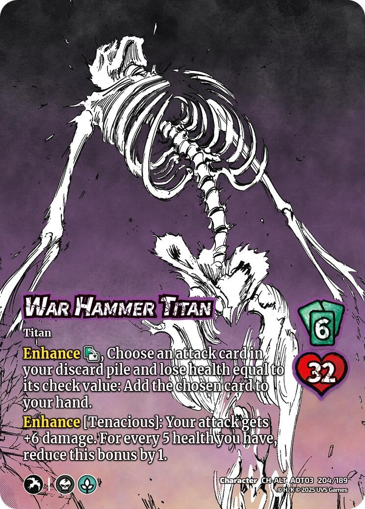 Image for War Hammer Titan (Alternate Art) (Attack on Titan: Apocalypse) (204/189) - UniVersus