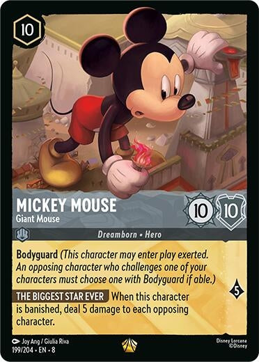 Image for Mickey Mouse - Giant Mouse (Reign of Jafar) (199/204) - Disney Lorcana