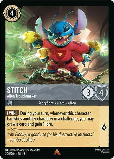 Image for Stitch - Alien Troublemaker (Reign of Jafar) (200/204) - Disney Lorcana