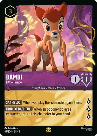 Image for Bambi - Little Prince (Reign of Jafar) (63/204) - Disney Lorcana