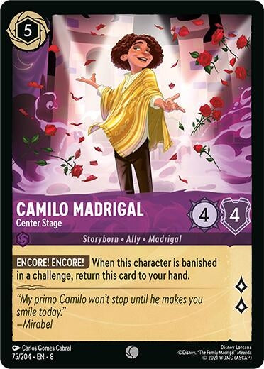 Image for Camilo Madrigal - Center Stage (Reign of Jafar) (75/204) - Disney Lorcana