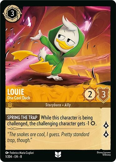 Image for Louie - One Cool Duck (Reign of Jafar) (1/204) - Disney Lorcana