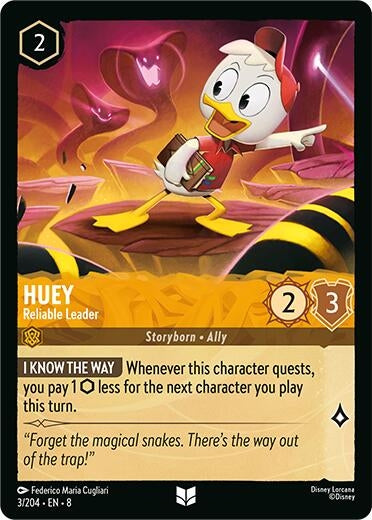 Image for Huey - Reliable Leader (Reign of Jafar) (3/204) - Disney Lorcana