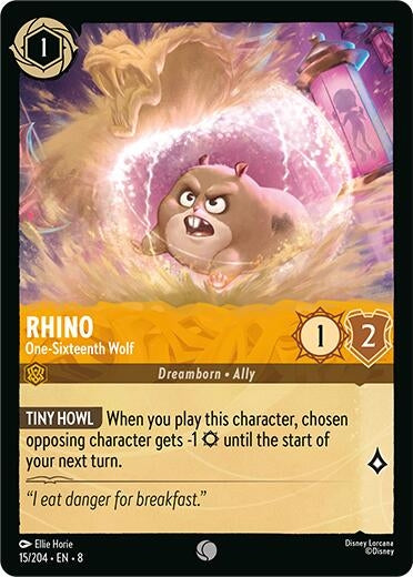 Image for Rhino - One-Sixteenth Wolf (Reign of Jafar) (15/204) - Disney Lorcana