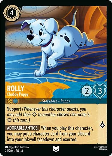 Image for Rolly - Chubby Puppy (Reign of Jafar) (26/204) - Disney Lorcana