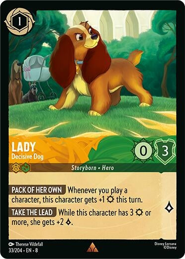Image for Lady - Decisive Dog (Reign of Jafar) (33/204) - Disney Lorcana