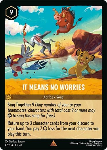 Image for It Means No Worries (Reign of Jafar) (42/204) - Disney Lorcana