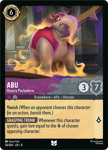 Image for Abu - Illusory Pachyderm (Reign of Jafar) (50/204) - Disney Lorcana