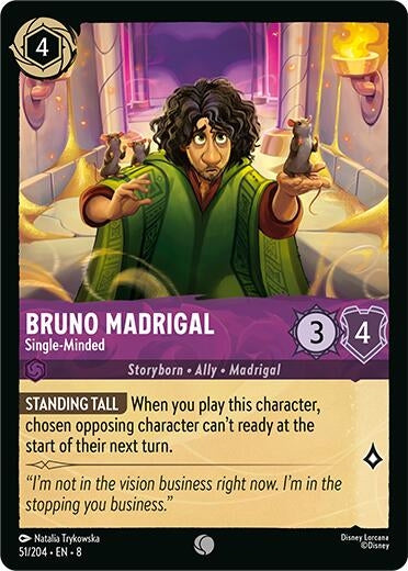 Image for Bruno Madrigal - Single-Minded (Reign of Jafar) (51/204) - Disney Lorcana