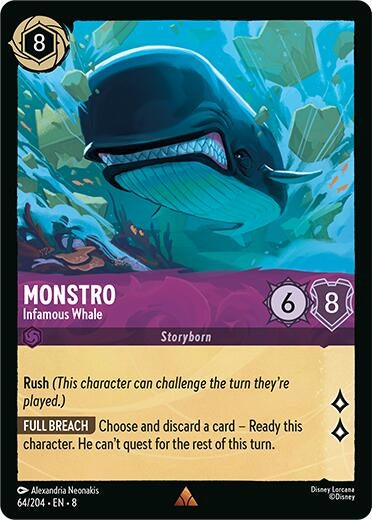 Image for Monstro - Infamous Whale (Reign of Jafar) (64/204) - Disney Lorcana