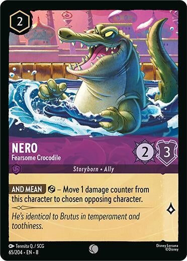 Image for Nero - Fearsome Crocodile (Reign of Jafar) (65/204) - Disney Lorcana