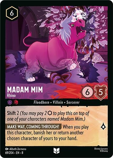 Image for Madam Mim - Rhino (Reign of Jafar) (69/204) - Disney Lorcana