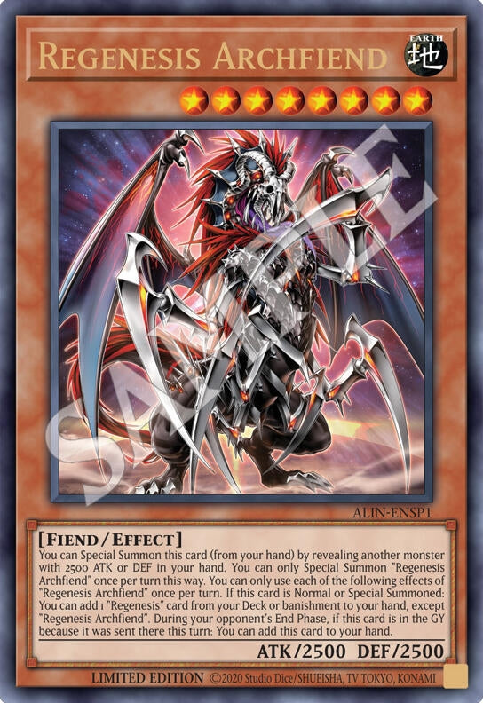 Image for Regenesis Archfiend (ALIN-ENSP1) (Alliance Insight) (ALIN-ENSP1) - YuGiOh