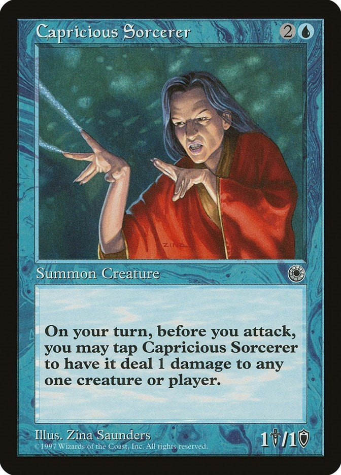 Image for Capricious Sorcerer (Portal) - Magic: The Gathering