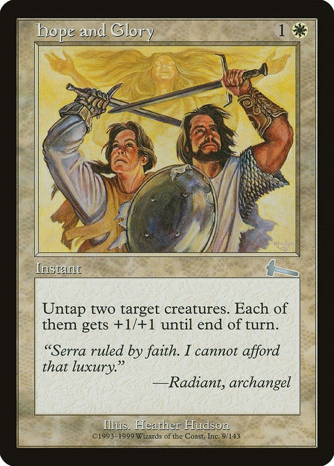 Image for Hope and Glory (Urza's Legacy) (9) - Magic: The Gathering