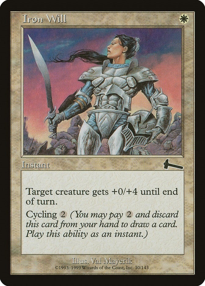 Image for Iron Will (Urza's Legacy) (10) - Magic: The Gathering