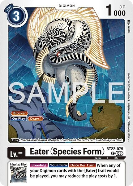 Image for Eater (Species Form) (Cyber Eden) (BT22-079 C) - Digimon Card Game