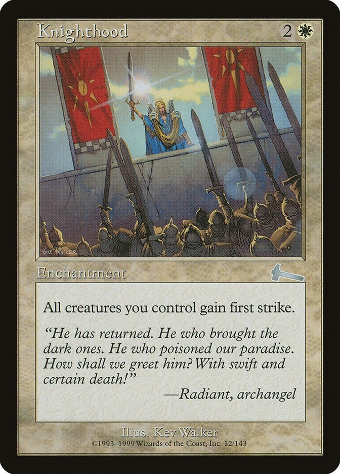 Image for Knighthood (Urza's Legacy) (12) - Magic: The Gathering