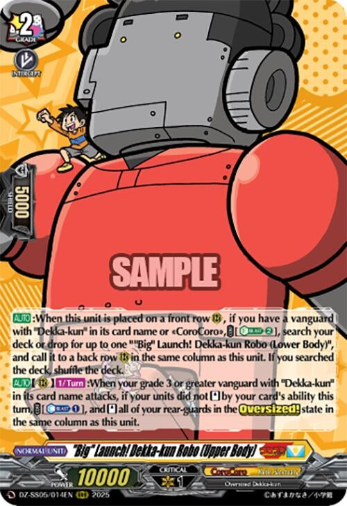 Image for "Big" Launch! Dekka-kun Robo (Upper Body) (DZ-SS05/014EN) [DZ-SS05: CoroCoro Start Deck Pack] - Cardfight Vanguard