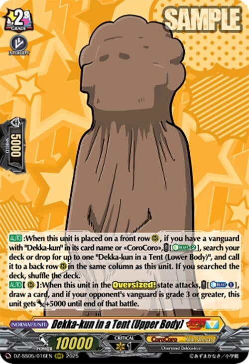 Image for Dekka-kun in a Tent (Upper Body) (DZ-SS05/016EN) [DZ-SS05: CoroCoro Start Deck Pack] - Cardfight Vanguard