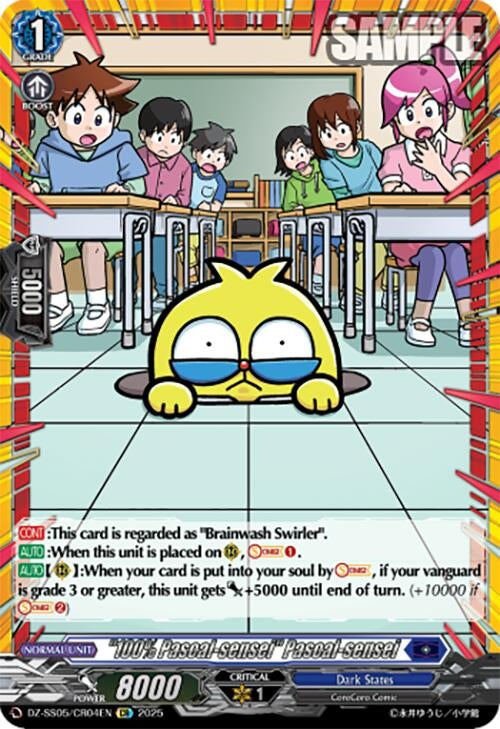 Image for "100% Pascal-sensei" Pascal-sensei (CR) (DZ-SS05: CoroCoro Start Deck Pack) (DZ-SS05/CR04EN) - Cardfight Vanguard