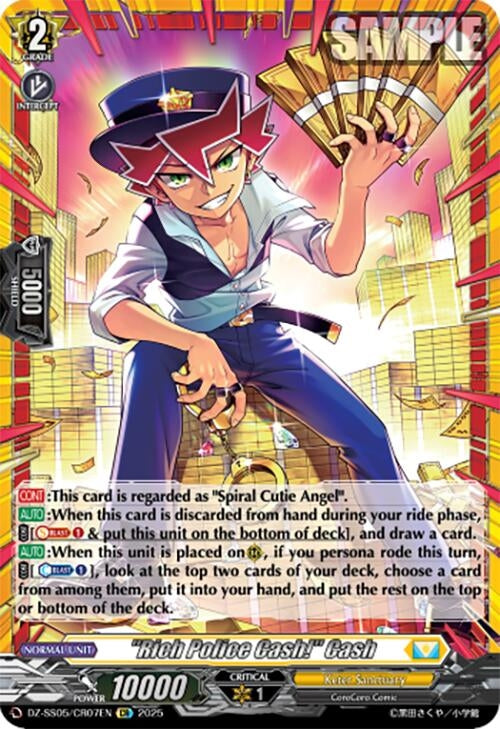 Image for "Rich Police Cash!" Cash (CR) (DZ-SS05: CoroCoro Start Deck Pack) (DZ-SS05/CR07EN) - Cardfight Vanguard