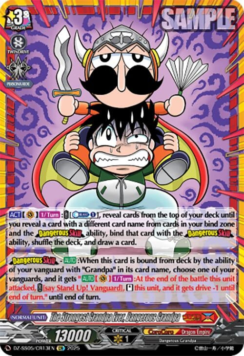 Image for The Strongest Grandpa Ever, Dangerous Grandpa (CR) (DZ-SS05: CoroCoro Start Deck Pack) (DZ-SS05/CR13EN) - Cardfight Vanguard