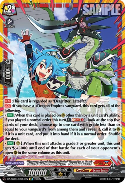 Image for "Future Card Buddyfight" Tasuku & Jack (CR) (DZ-SS05: CoroCoro Start Deck Pack) (DZ-SS05/CR14EN) - Cardfight Vanguard