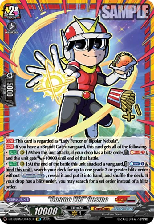 Image for "Cosmo VS!" Cosmo (CR) (DZ-SS05: CoroCoro Start Deck Pack) (DZ-SS05/CR18EN) - Cardfight Vanguard