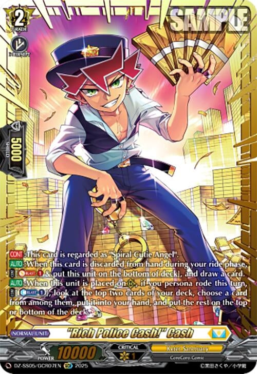 Image for "Rich Police Cash!" Cash (GCR) (DZ-SS05: CoroCoro Start Deck Pack) (DZ-SS05/GCR07EN) - Cardfight Vanguard