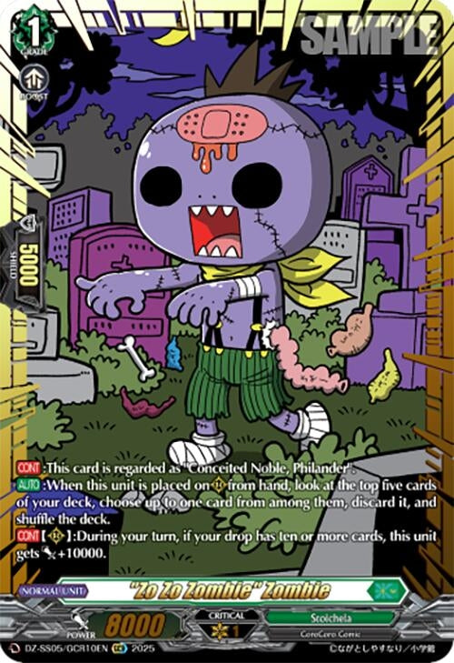 Image for "Zo Zo Zombie" Zombie (GCR) (DZ-SS05: CoroCoro Start Deck Pack) (DZ-SS05/GCR10EN) - Cardfight Vanguard
