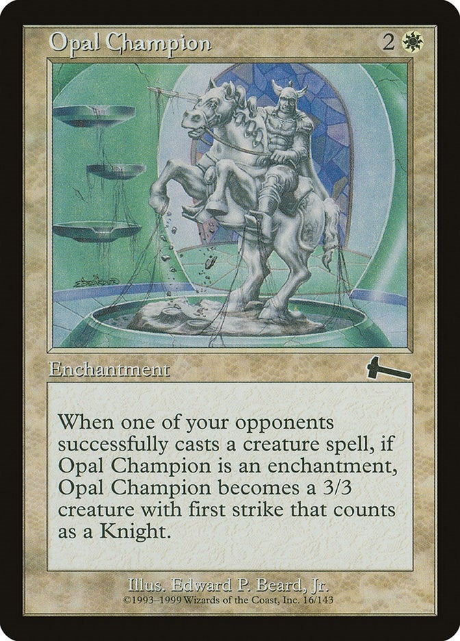 Image for Opal Champion (Urza's Legacy) (16) - Magic: The Gathering