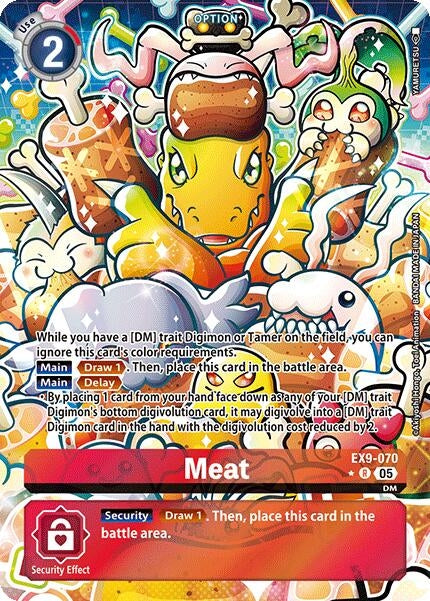 Image for Meat (Alternate Art) (Versus Monsters) (EX9-070 R) - Digimon Card Game