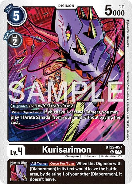 Image for Kurisarimon (Cyber Eden) (BT22-057 C) - Digimon Card Game
