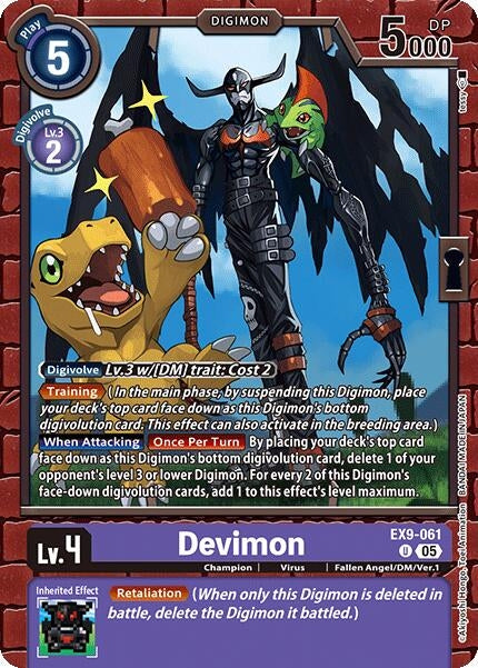 Image for Devimon (Versus Monsters) (EX9-061 U) - Digimon Card Game