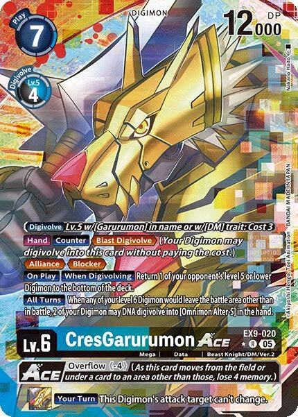 Image for CresGarurumon ACE (Alternate Art) (Versus Monsters) (EX9-020 R) - Digimon Card Game