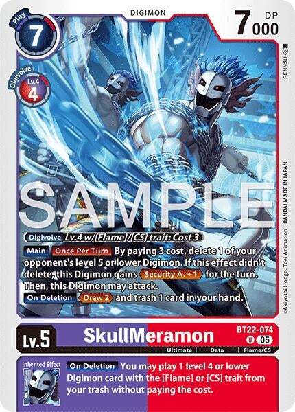 Image for SkullMeramon (Cyber Eden) (BT22-074 U) - Digimon Card Game