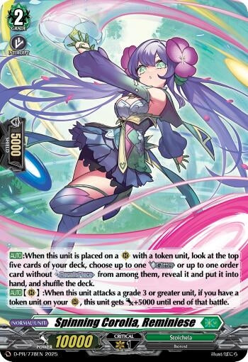 Image for Spinning Corolla, Reminiese (Foil) (D Promo Cards) (D-PR/778EN) - Cardfight Vanguard