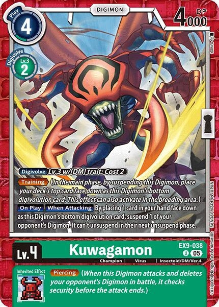 Image for Kuwagamon (Versus Monsters) (EX9-038 U) - Digimon Card Game