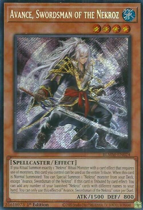 Image for Avance, Swordsman of the Nekroz (Battles of Legend: Monster Mayhem) (BLMM-EN024) - YuGiOh