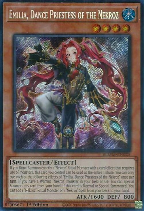 Image for Emilia, Dance Priestess of the Nekroz (Battles of Legend: Monster Mayhem) (BLMM-EN025) - YuGiOh