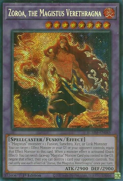 Image for Zoroa, the Magistus Verethragna (Battles of Legend: Monster Mayhem) (BLMM-EN045) - YuGiOh