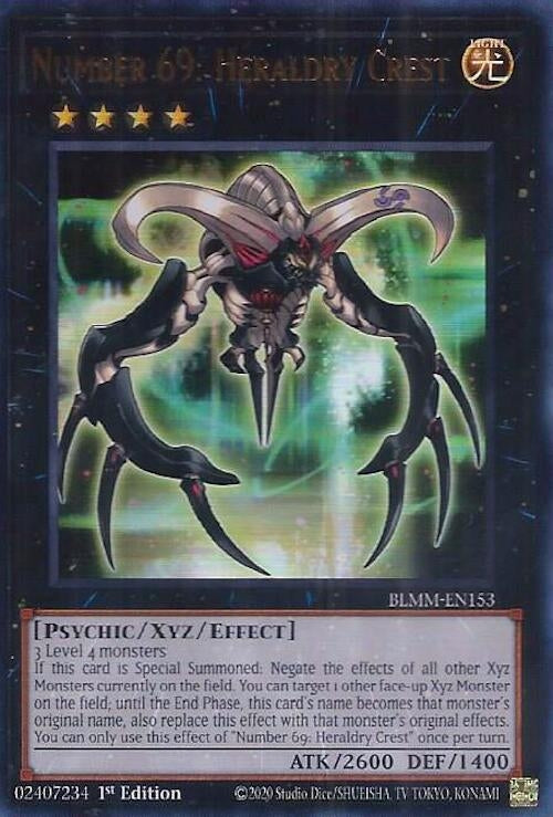 Image for Number 69: Heraldry Crest (Battles of Legend: Monster Mayhem) (BLMM-EN153) - YuGiOh