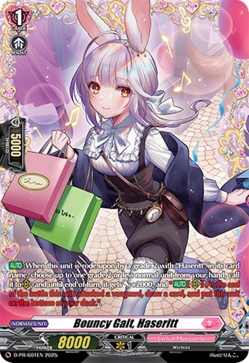 Image for Bouncy Gait, Haseritt (D Promo Cards) (D-PR/601EN) - Cardfight Vanguard
