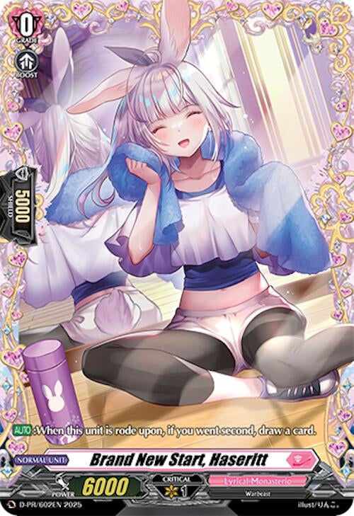 Image for Brand New Start, Haseritt (D Promo Cards) (D-PR/602EN) - Cardfight Vanguard