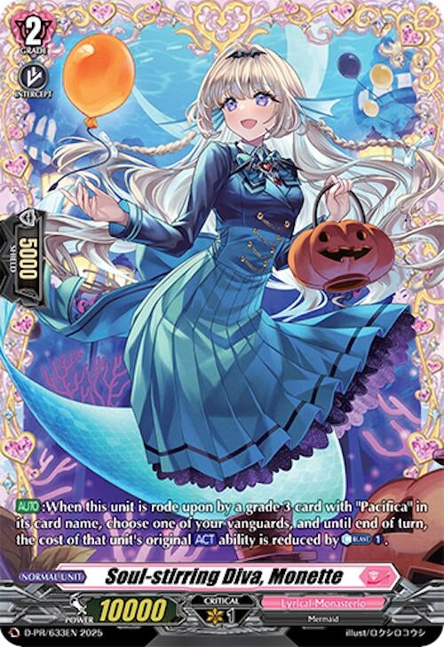 Image for Soul-stirring Diva, Monette (D Promo Cards) (D-PR/633EN) - Cardfight Vanguard