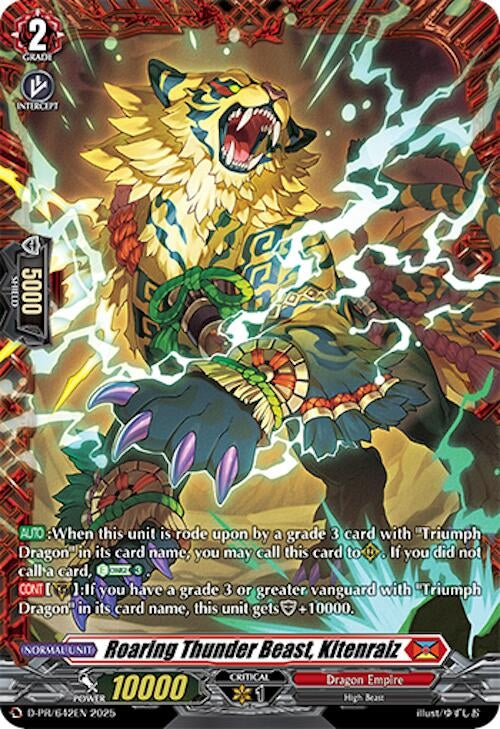 Image for Roaring Thunder Beast, Kitenraiz (D Promo Cards) (D-PR/642EN) - Cardfight Vanguard