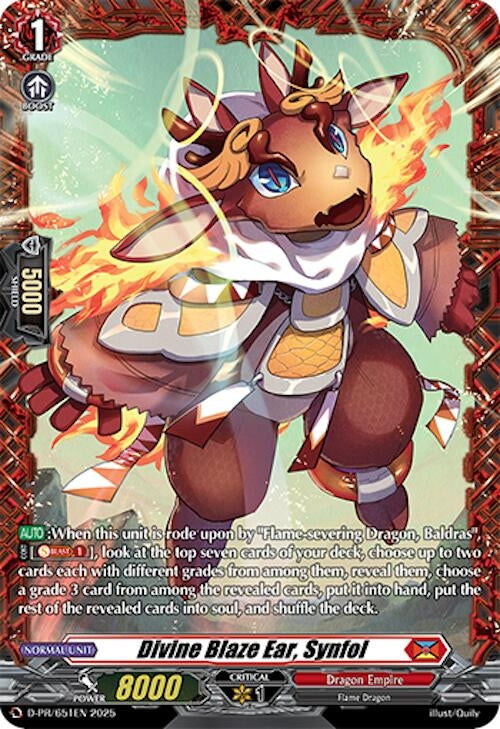 Image for Divine Blaze Ear, Synfol (D Promo Cards) (D-PR/651EN) - Cardfight Vanguard