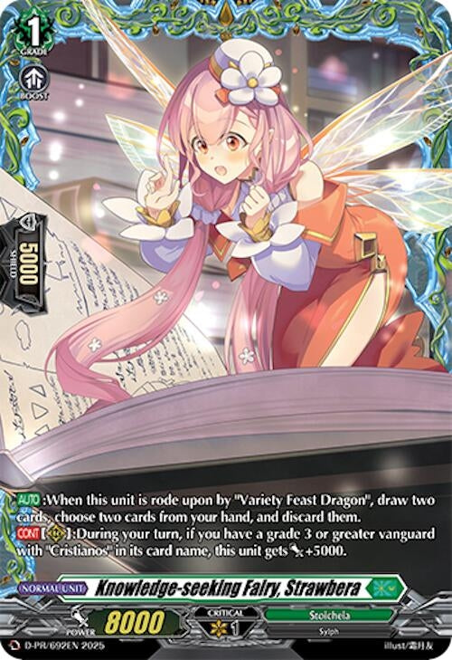 Image for Knowledge-seeking Fairy, Strawbera (D Promo Cards) (D-PR/692EN) - Cardfight Vanguard
