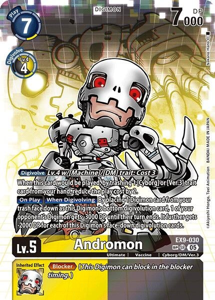 Image for Andromon (SP) (Versus Monsters) (EX9-030 SR) - Digimon Card Game